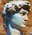 Head of Michelangelo\'s David - Mosaic Tile Art