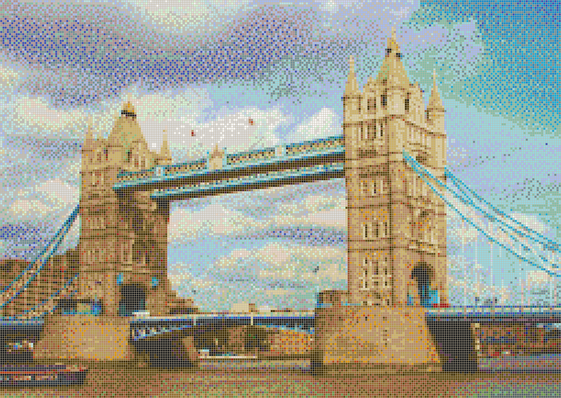 Tower Bridge - Mosaic Tile Picture Art