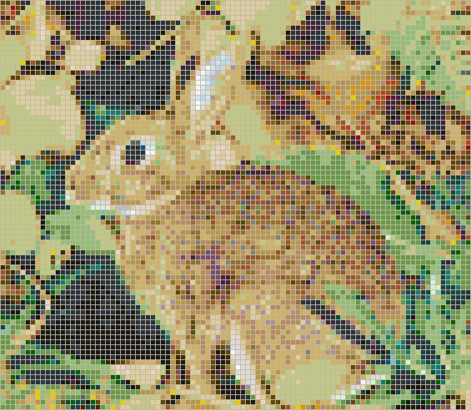 Rabbit in Foliage - Mosaic Tile Picture Art