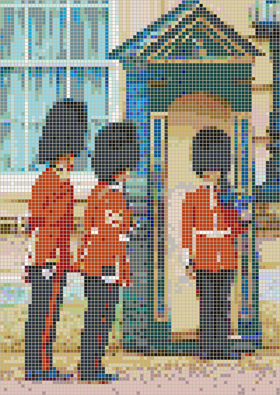 Buckingham Palace Guards - Mosaic Tile Picture Art