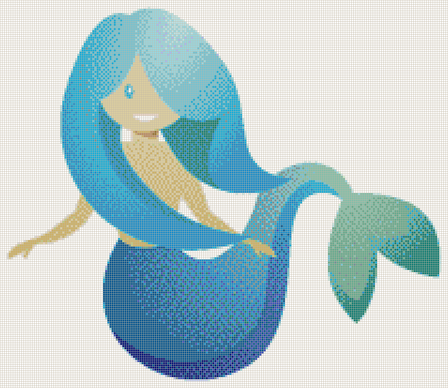 Genial Mermaid - Mosaic Tile Picture Art
