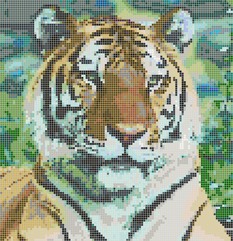 Siberian Tiger - Mosaic Picture Art