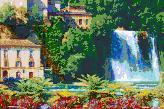 Italian Waterfall (Isola Liri)<br/>Ready to Tile Mosaic Art