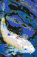 Koi on Blue<br/>Ready to Hang Mosaic Art