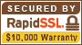 Secured by RapidSSL 128 bit encryption