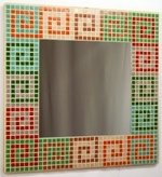 Serpentine Hues 40cm - Mosaic Tiled Mirror
