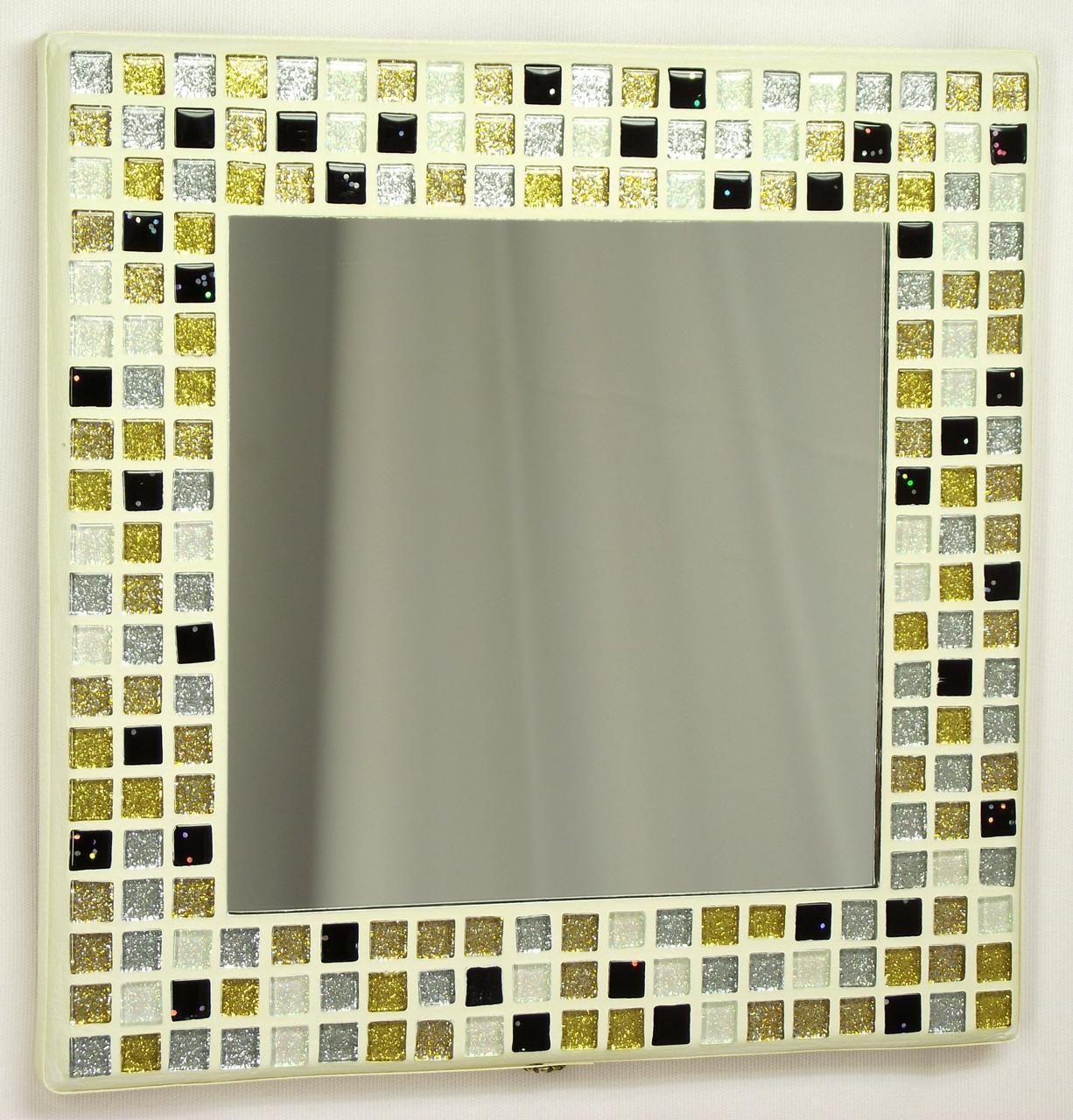 Midas Glitter 23cm Mosaic Mirror