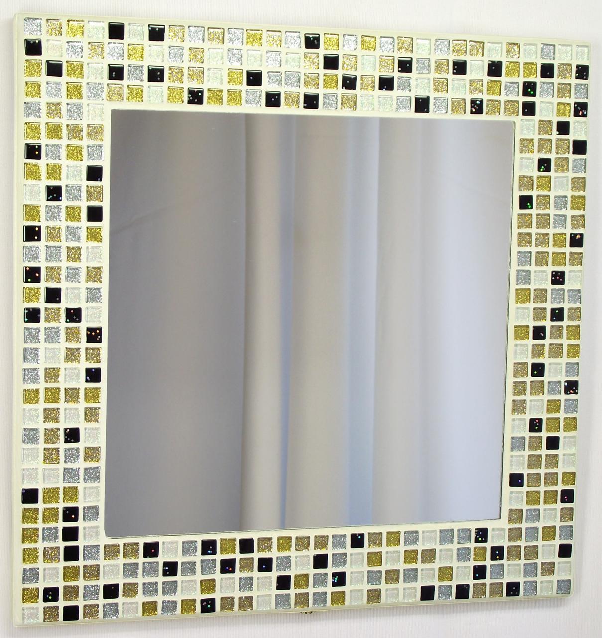 Midas Glitter 35cm Mosaic Mirror