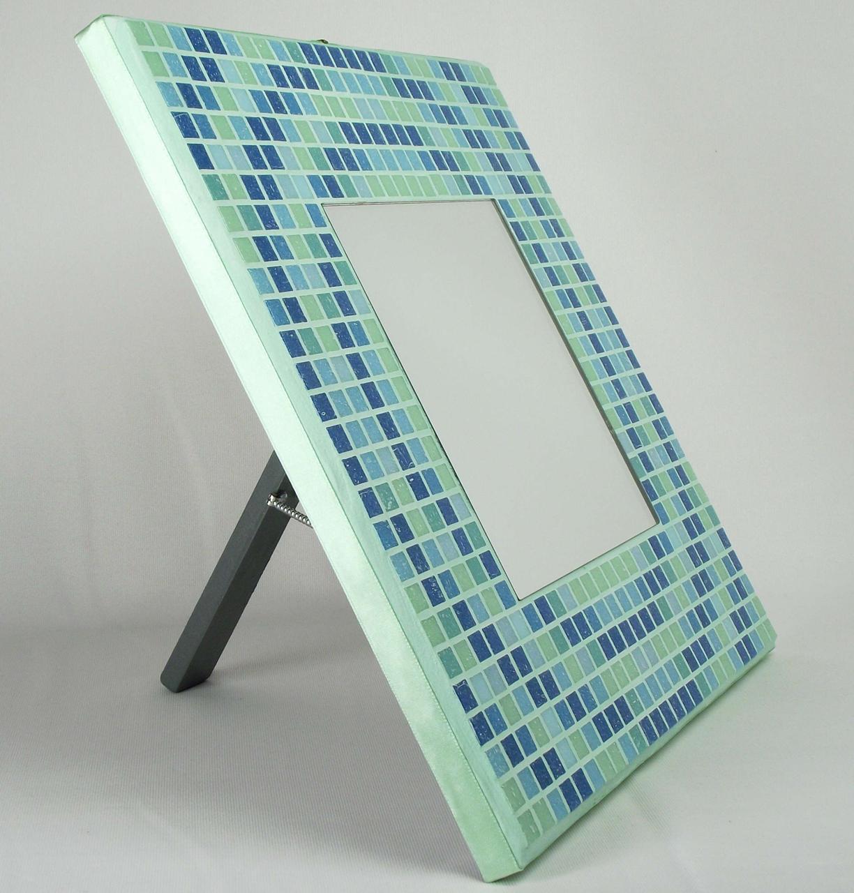 Concentric Glas 29cm Mosaic Mirror with Stand