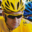 Bradley Wiggins winner of the Tour De France 2012 - Mosaic Tile Art