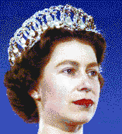 Queen Elizabeth II (1959) - Tile Mosaic