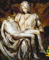 Michelangelo\'s Pietà - Mosaic Tile Art