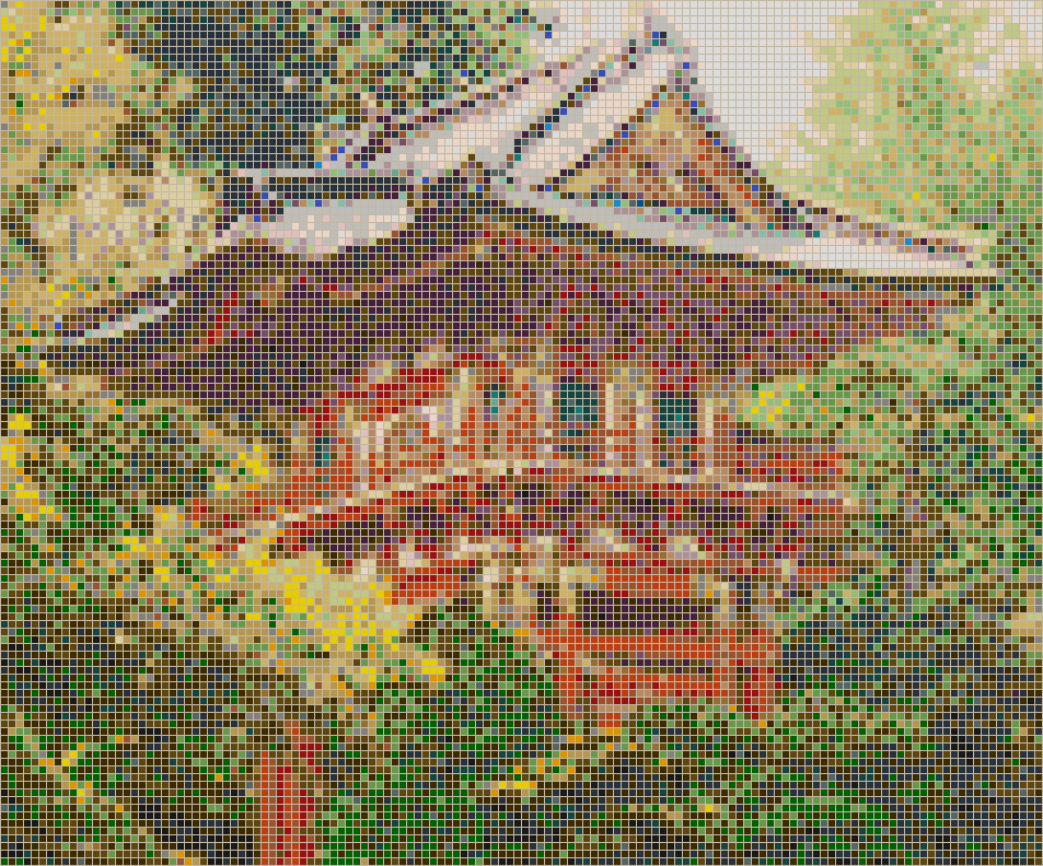Pagoda (Japanese Tea Garden) - Mosaic Tile Picture Art