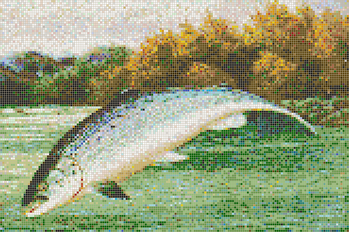 Salmon Leaping - Mosaic Tile Picture Art