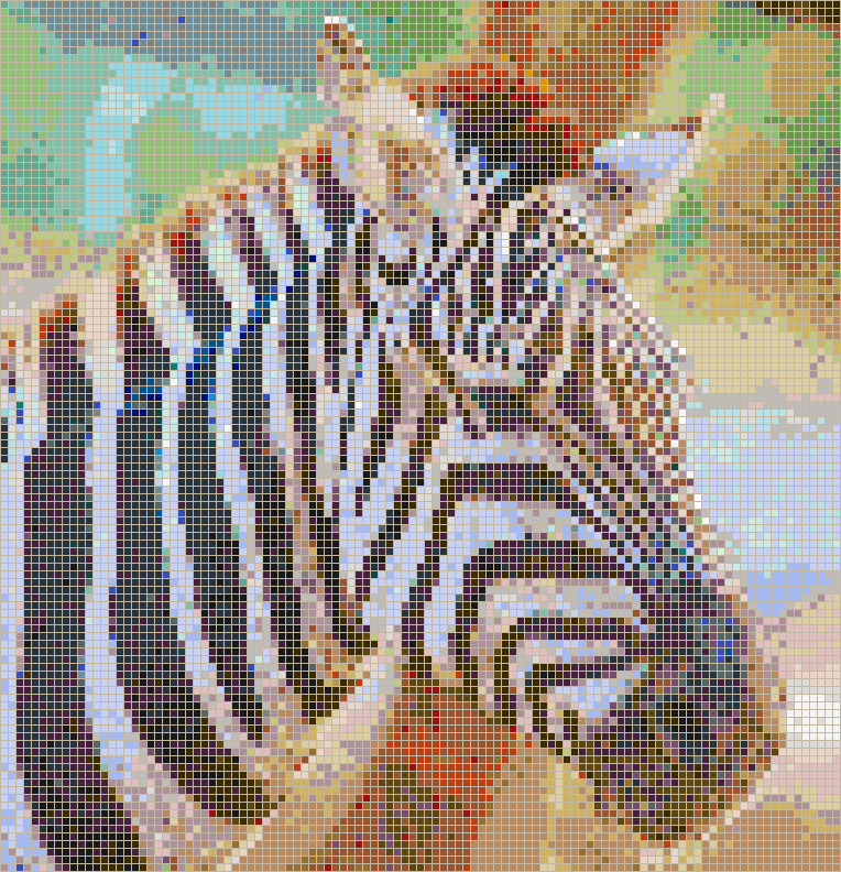 Zebra Head - Mosaic Tile Picture Art