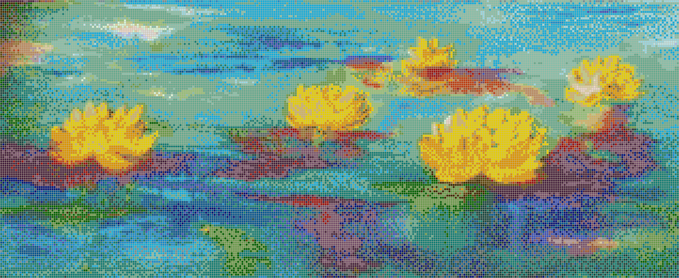 Serene Water Lillies - Mosaic Tile Picture Art