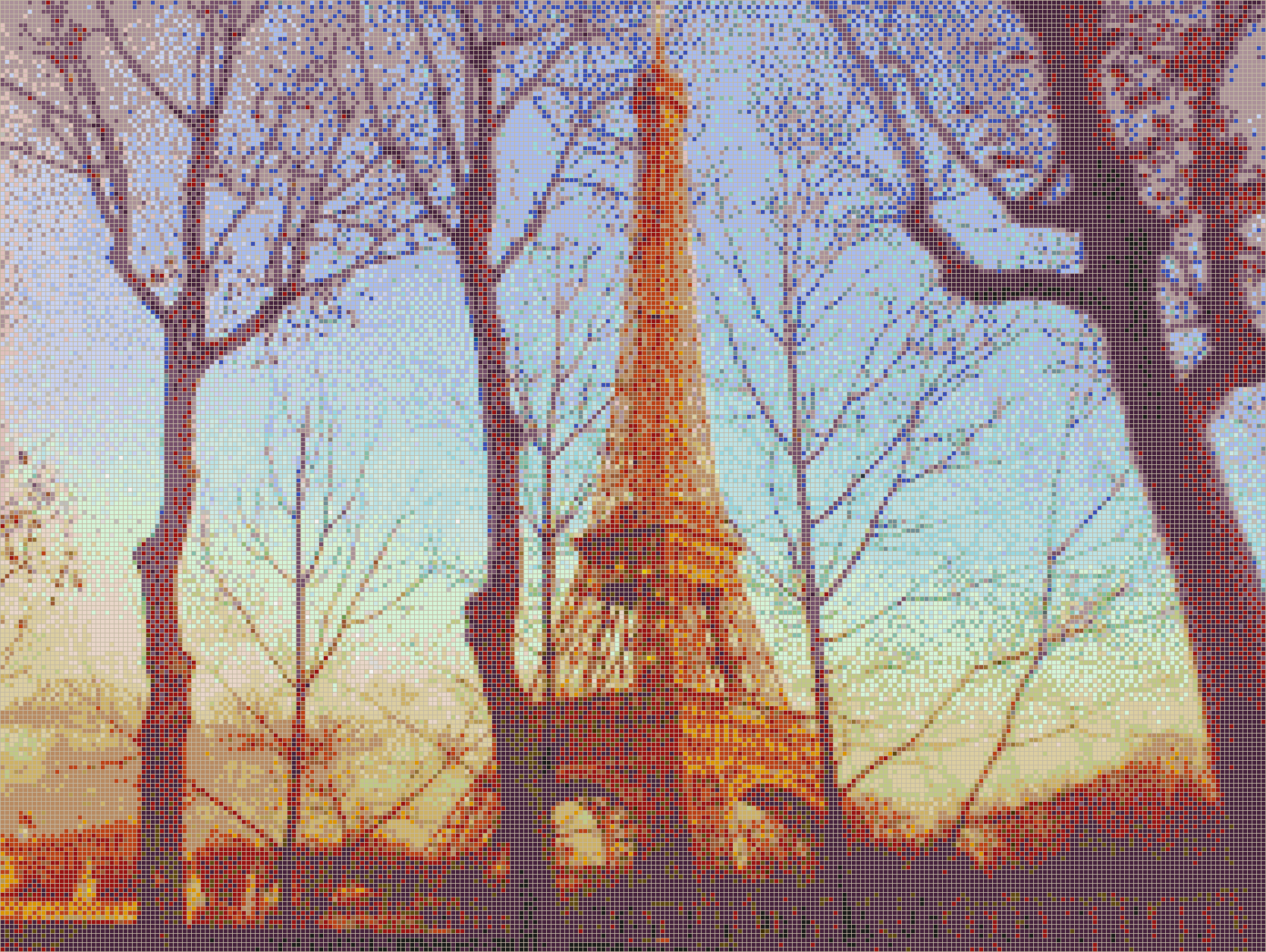 Eiffel Sunset - Mosaic Tile Picture Art