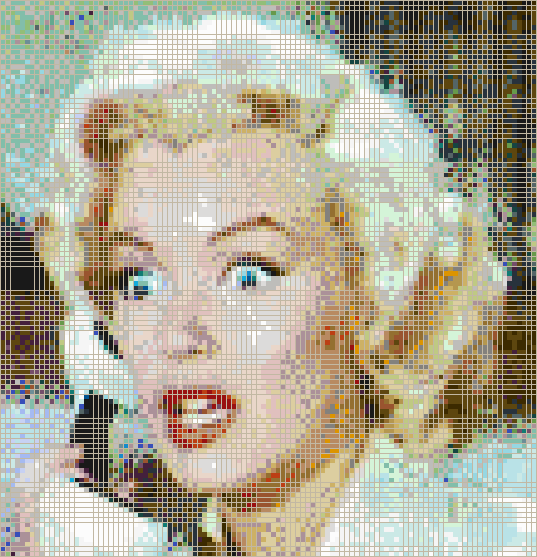 Marylin Monroe (Gentlemen Prefer Blondes Trailer) - Mosaic Tile Picture Art