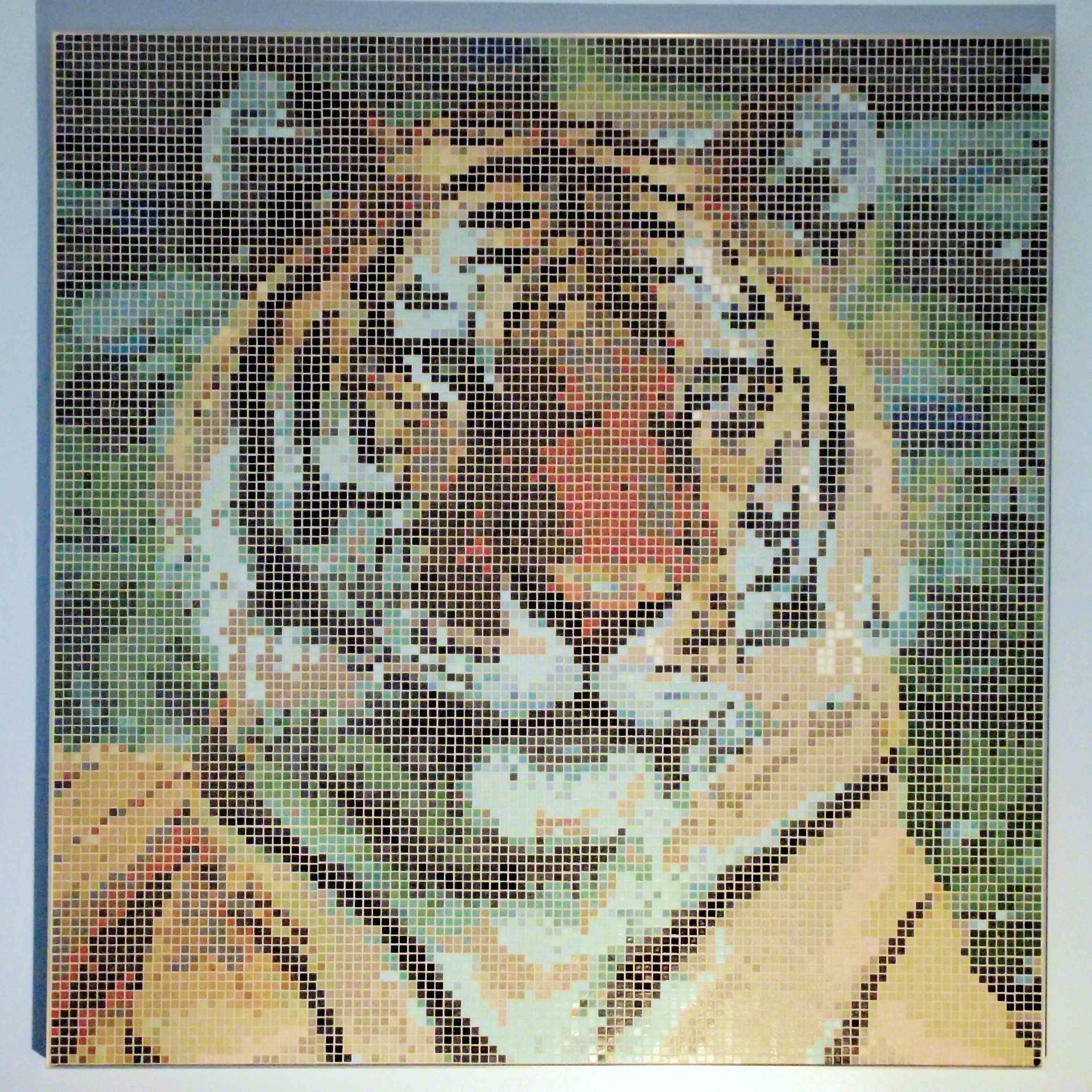 Siberian Tiger Framed Mosaic
