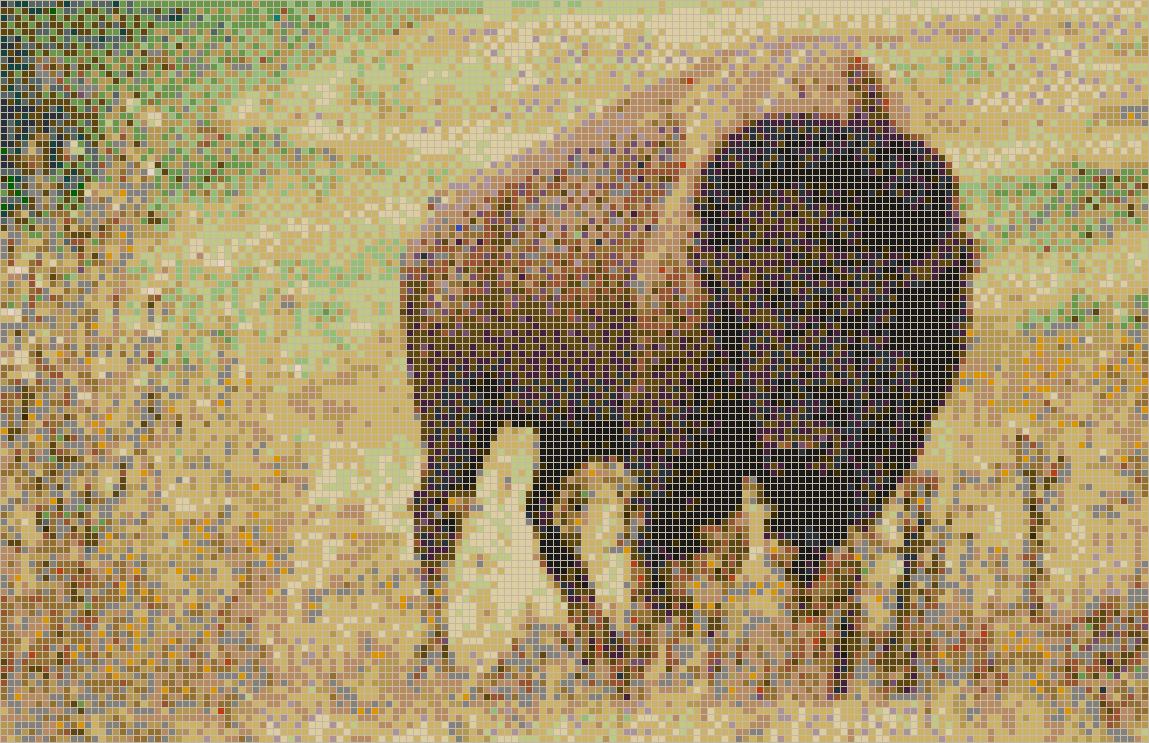 American Bison - Mosaic Wall Picture Art