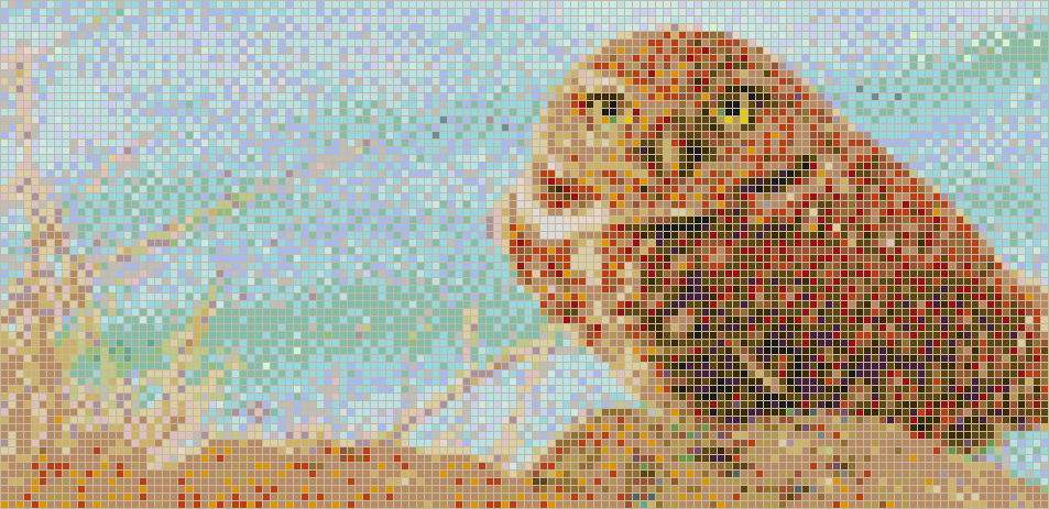 Burrowing Owl - Mosaic Tile Picture Art