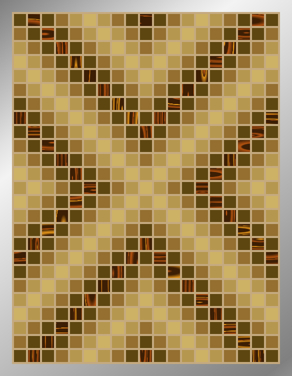 Sepia Arrows - Mosaic Tiled Accent