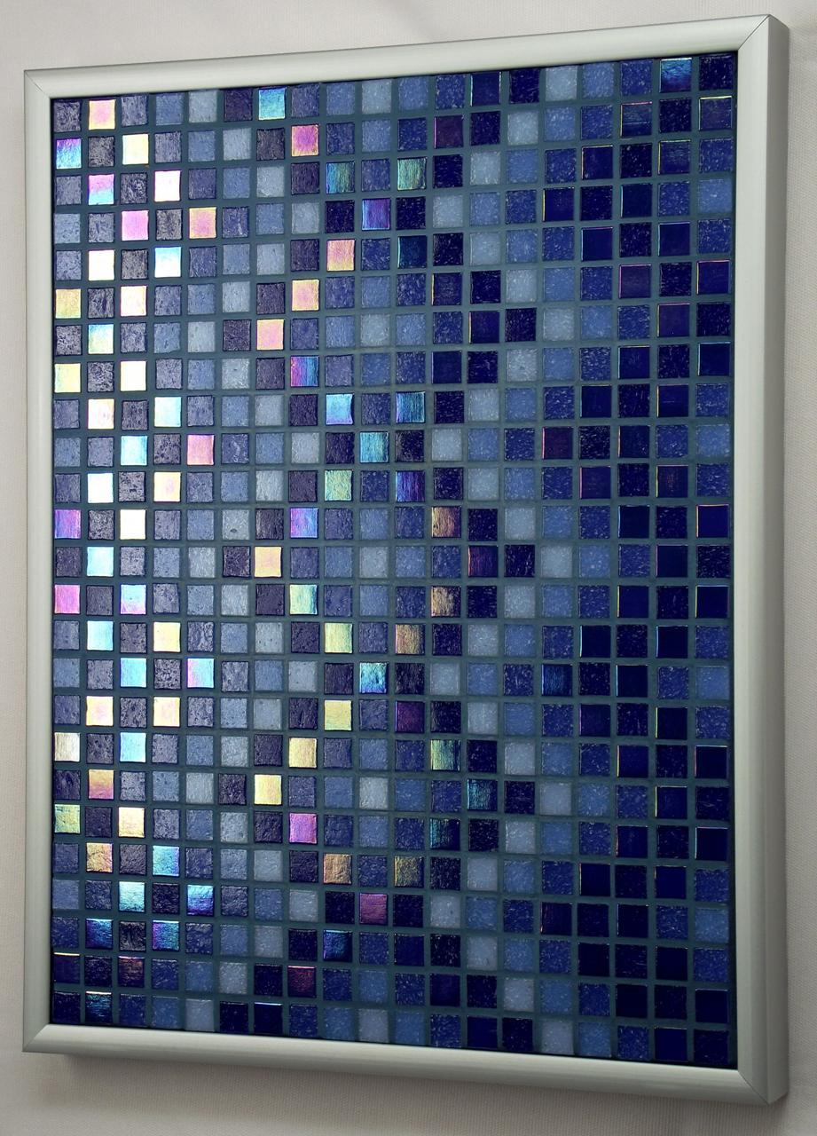 Navy DNA Iridescent Mosaic