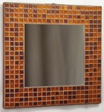 Copper Glitter 25cm - Mosaic Tiled Mirror