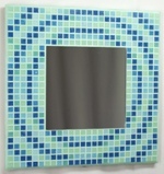 Concentric Glas 29cm - Mosaic Tiled Mirror