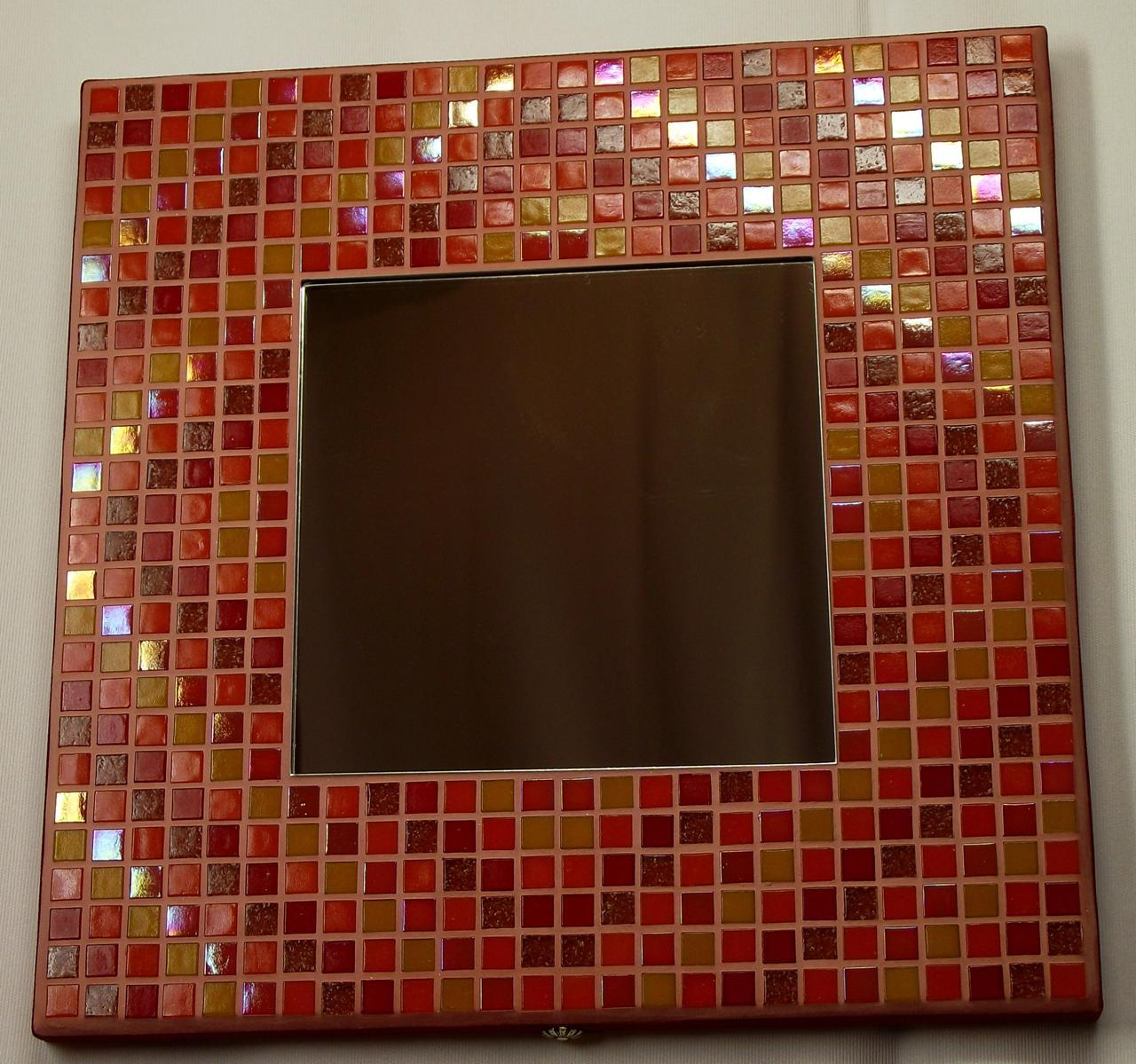 Autumn Diamonds 29cm Iridescent Mirror