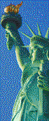 Statue of Liberty (Profile) - Mosaic Tile Art