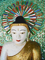 Buddah Statue (U Min Thonze, Myanmar) - Tile Mosaic