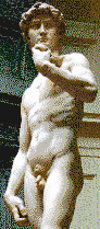 Michelangelo\'s David - Mosaic Tile Art
