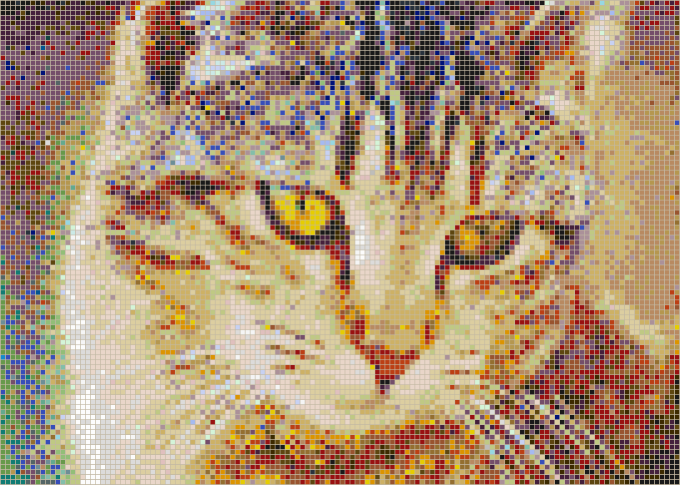 Bernice the Cat - Mosaic Tile Picture Art
