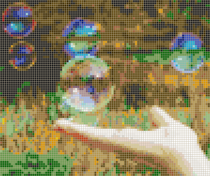 Hand with Bubbles - Mosaic Tile Picture Art