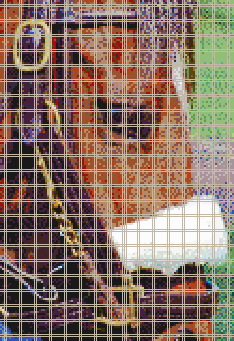 Race Horse Face (Lexington, Kentucky) - Mosaic Tile Picture Art