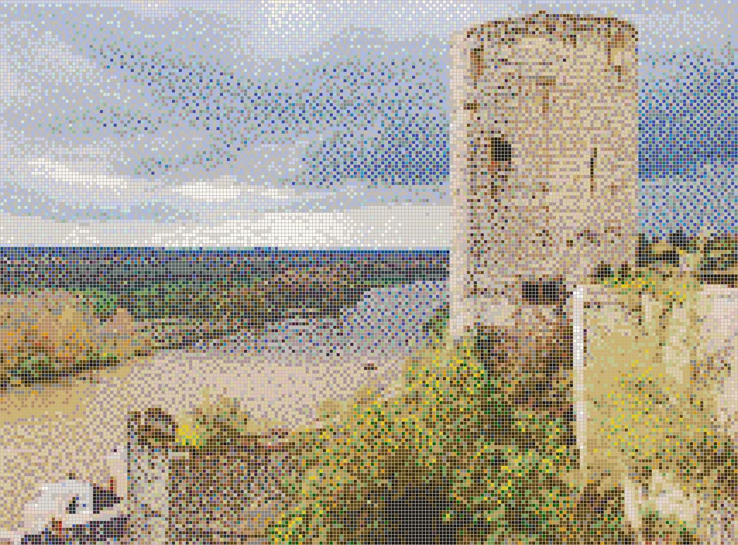 Loire Valley Tower (Château de Chinon) - Mosaic Tile Picture Art
