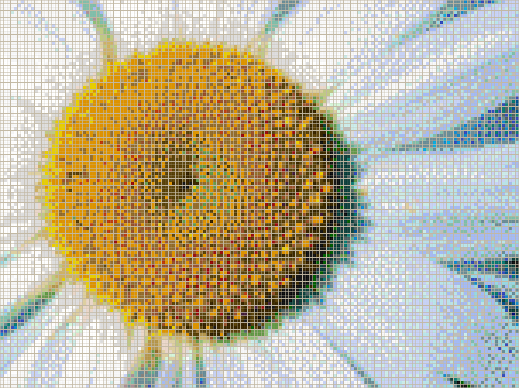 Daisy Detail - Mosaic Tile Picture Art