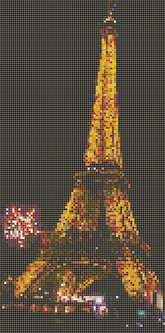 Eiffel Tower (New Year) - Mosaic Tile Picture Art