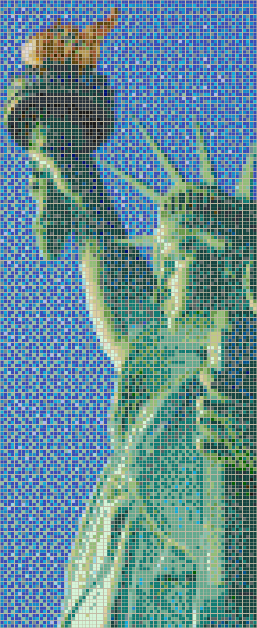 Statue of Liberty (Profile) - Mosaic Tile Picture Art