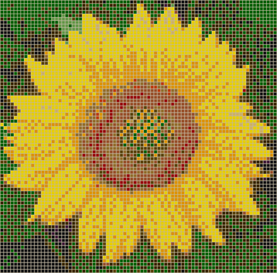 Sunflower - Mosaic Tile Picture Art