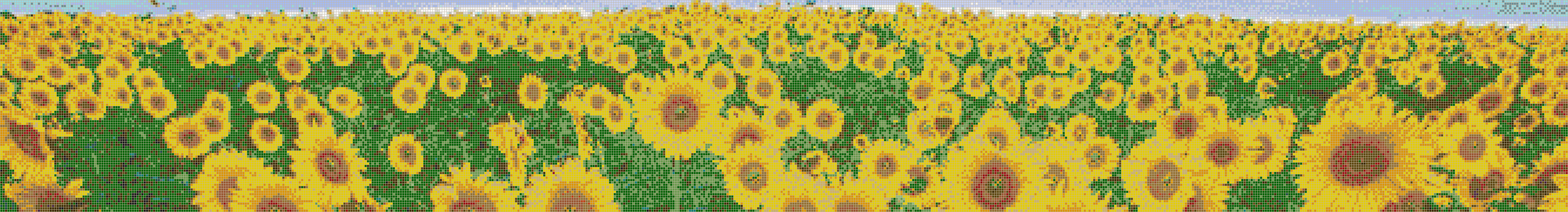 Sunflower Sky - Mosaic Tile Picture Art
