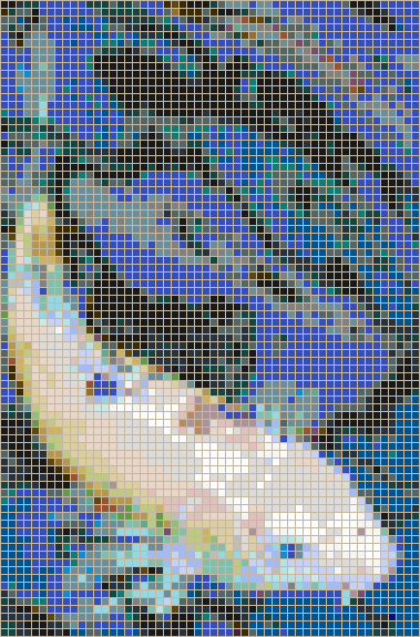 Koi on Blue - Mosaic Tile Picture Art