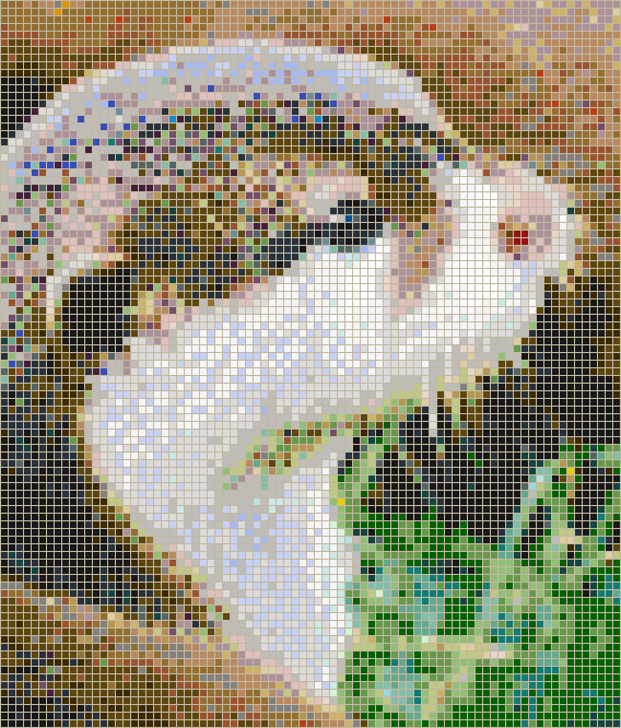 Otter Face - Mosaic Tile Picture Art