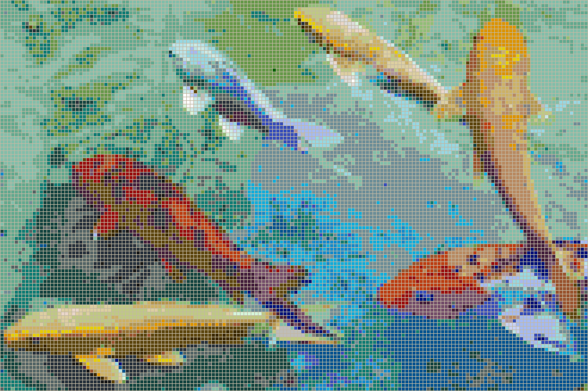 Rainbow Koi - Mosaic Tile Picture Art