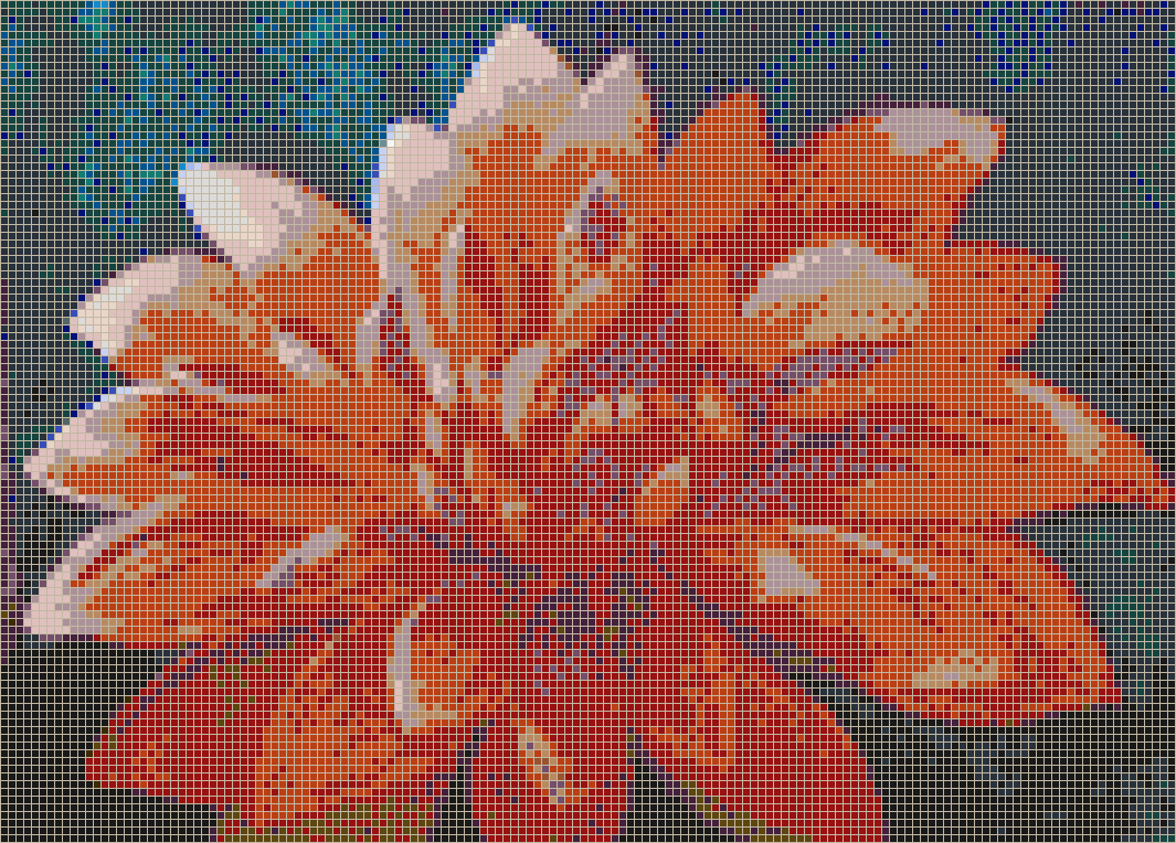 The Dahlia - Mosaic Tile Picture Art