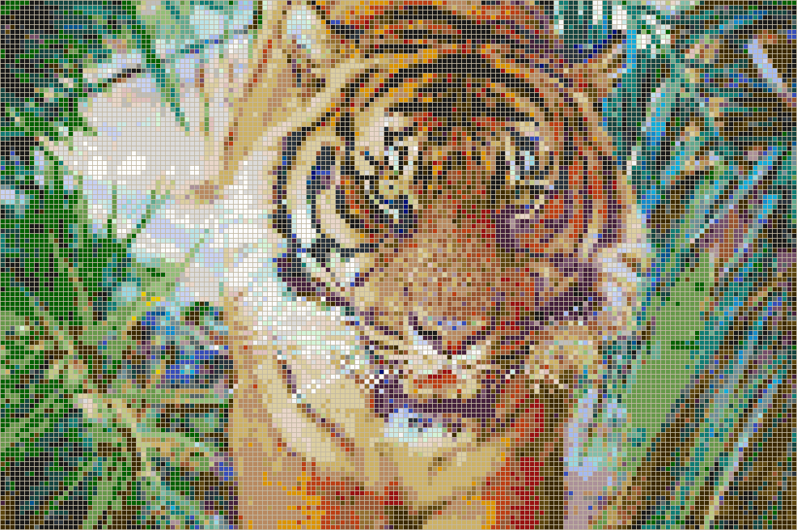 Sumatran Tiger - Mosaic Tile Picture Art