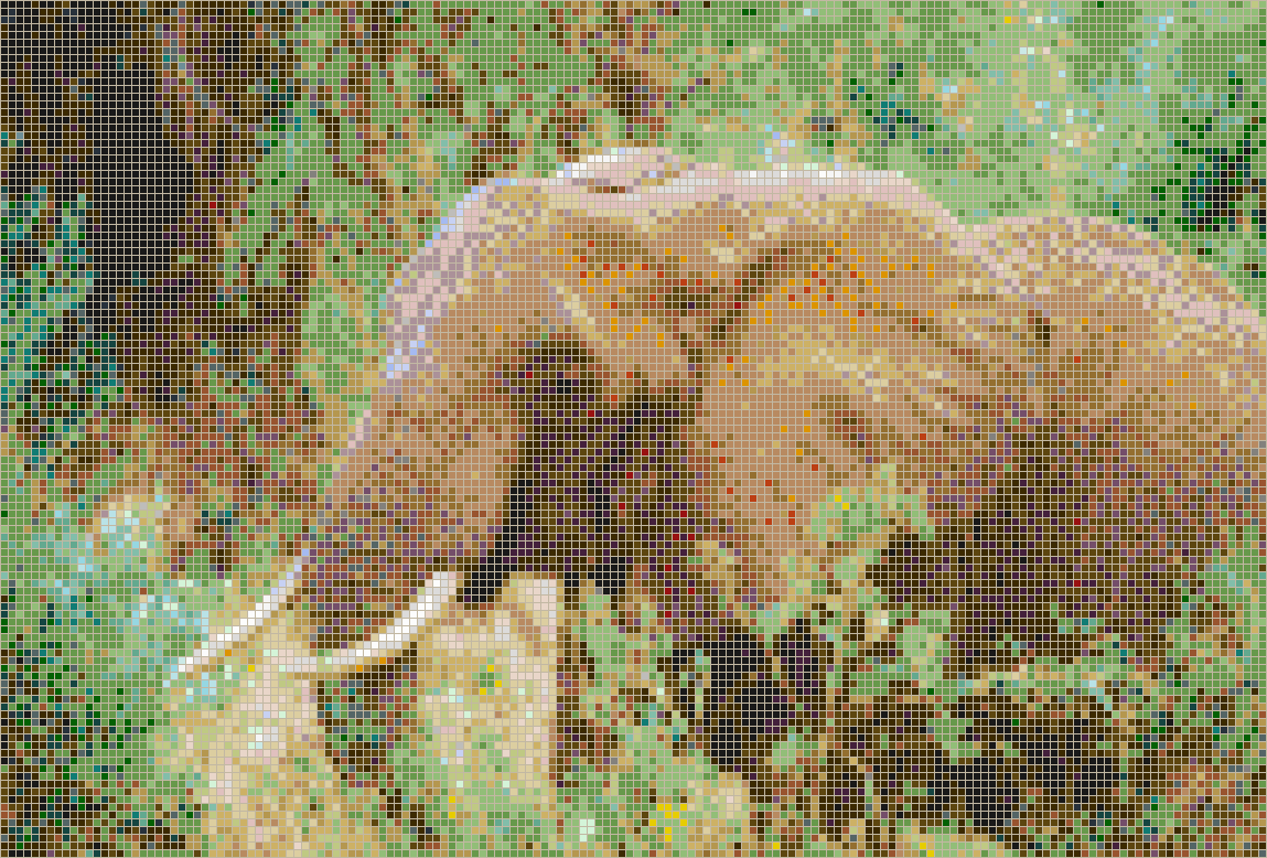 African Elephant - Mosaic Tile Picture Art