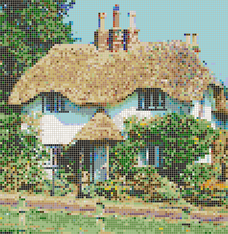 New Forest Cottage - Mosaic Tile Picture Art