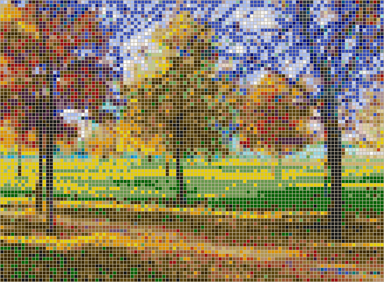 Autumn in the Park - Mosaic Tile Picture Art